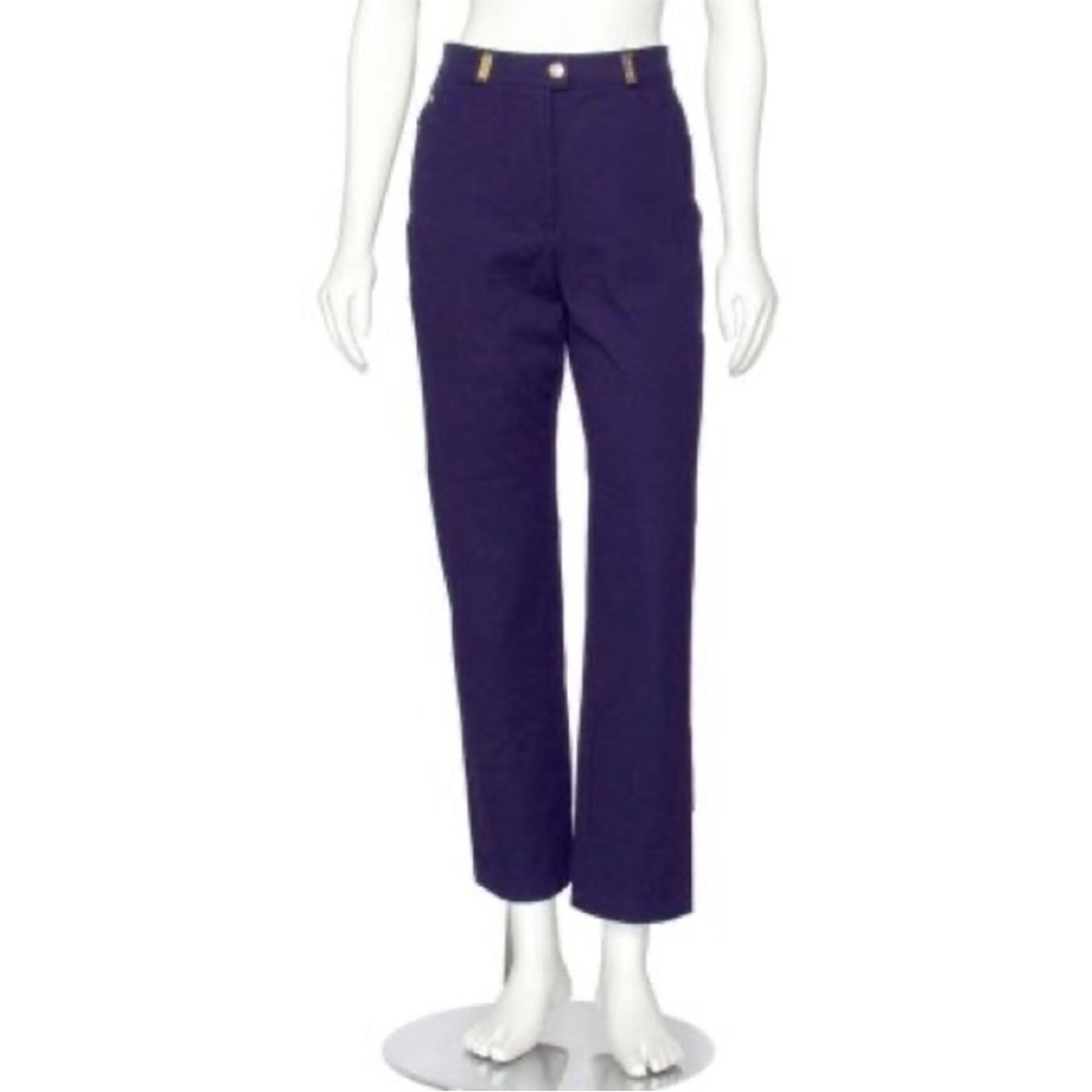 St. John Navy Stretch Straight Leg Trouser Jeans, size 16